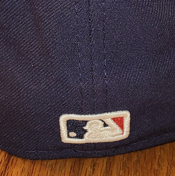 Cleveland Indians MLB fitted hat size 7 3/8th (58.7 cm) Vintage ball cap NWT - Picture 8 of 13